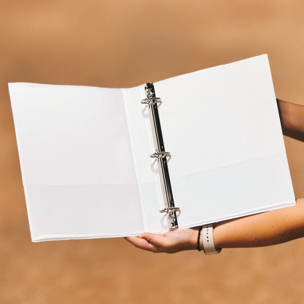 1 Inch Binder Durable View D-Ring White